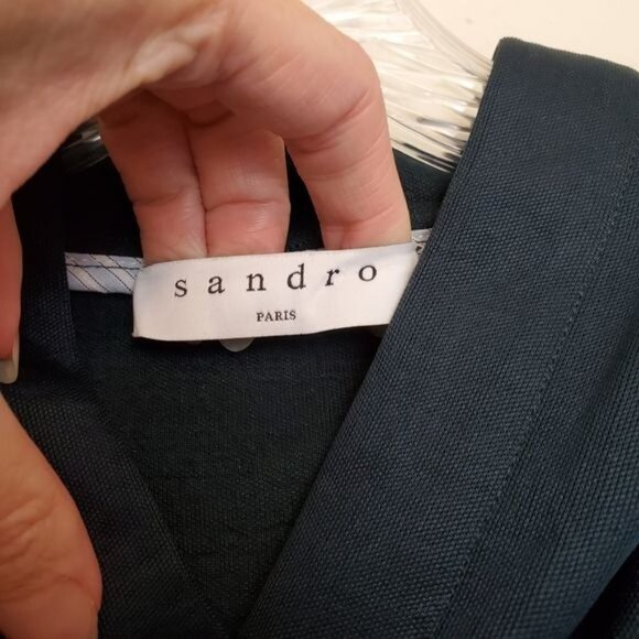 Sandro Paris Bastien layered sweatshirt hoodie - Picture 3 of 14